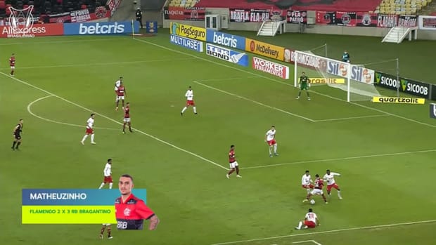 Matheuzinho's cheeky nutmeg vs Flamengo